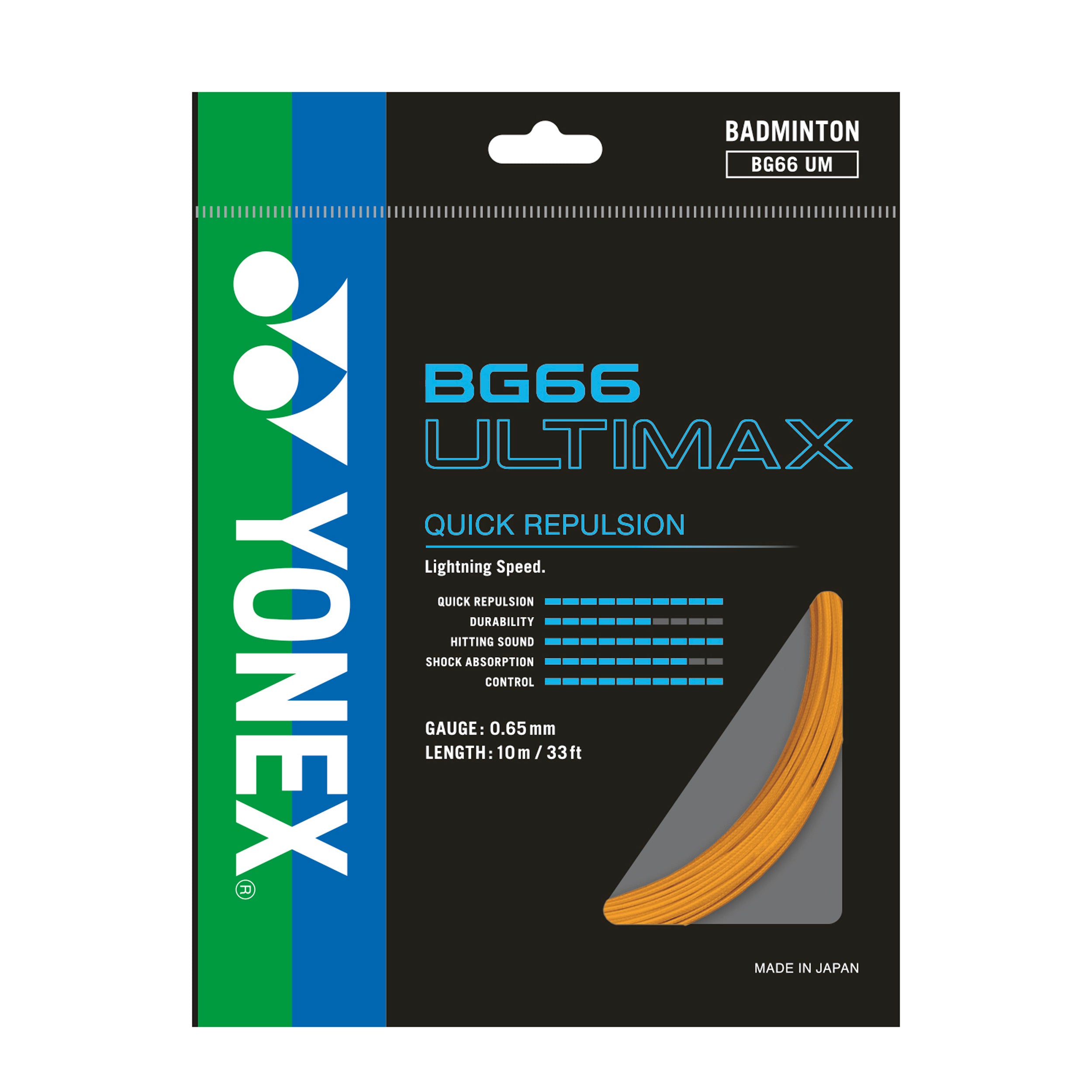 Yonex BG 66Ultimax Badminton String Single Pack