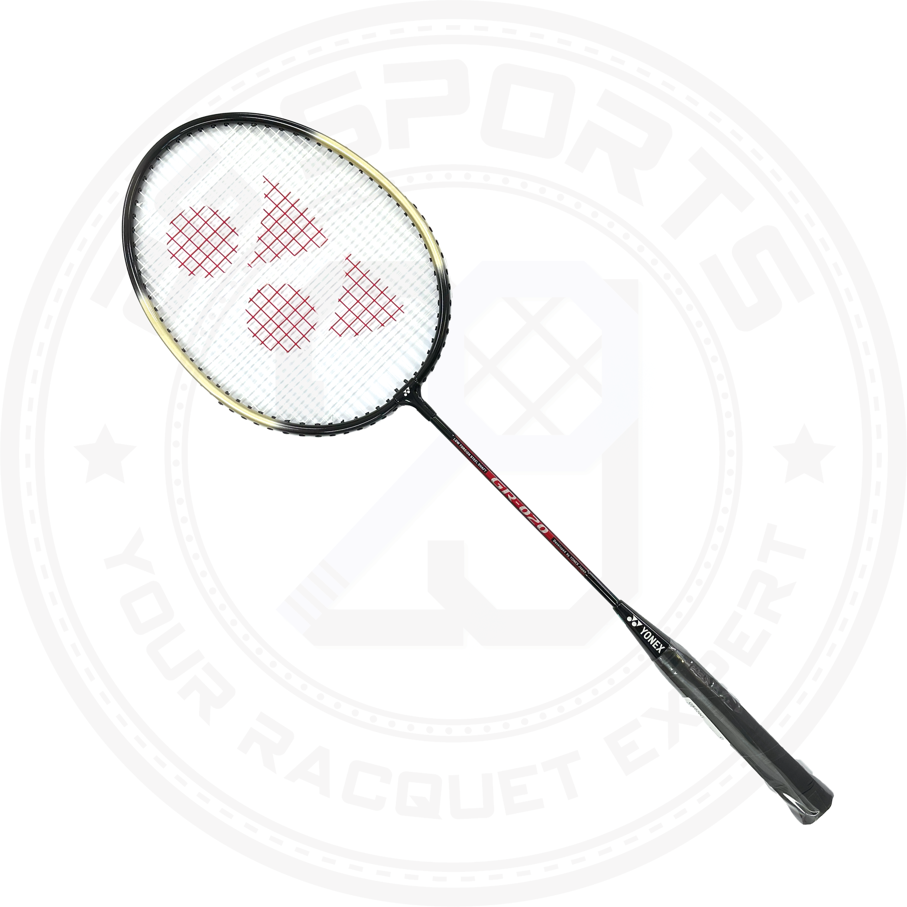 Yonex GR020 Badminton Racquet Black/ Gold (Ready to Go)