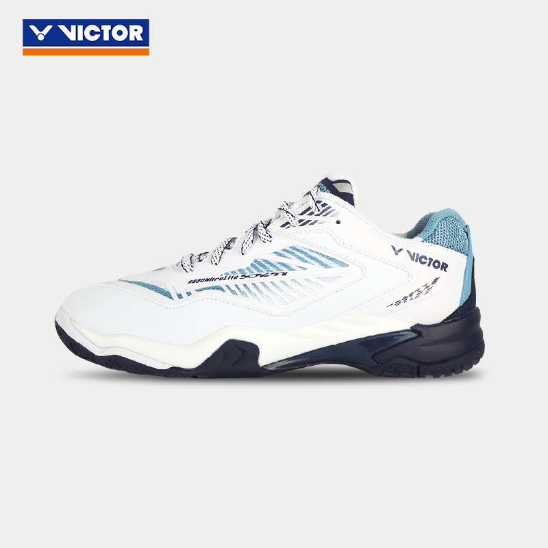 Victor A830NitroLite AB WIDE Professional Badminton Shoes White/ Blue MEN'S