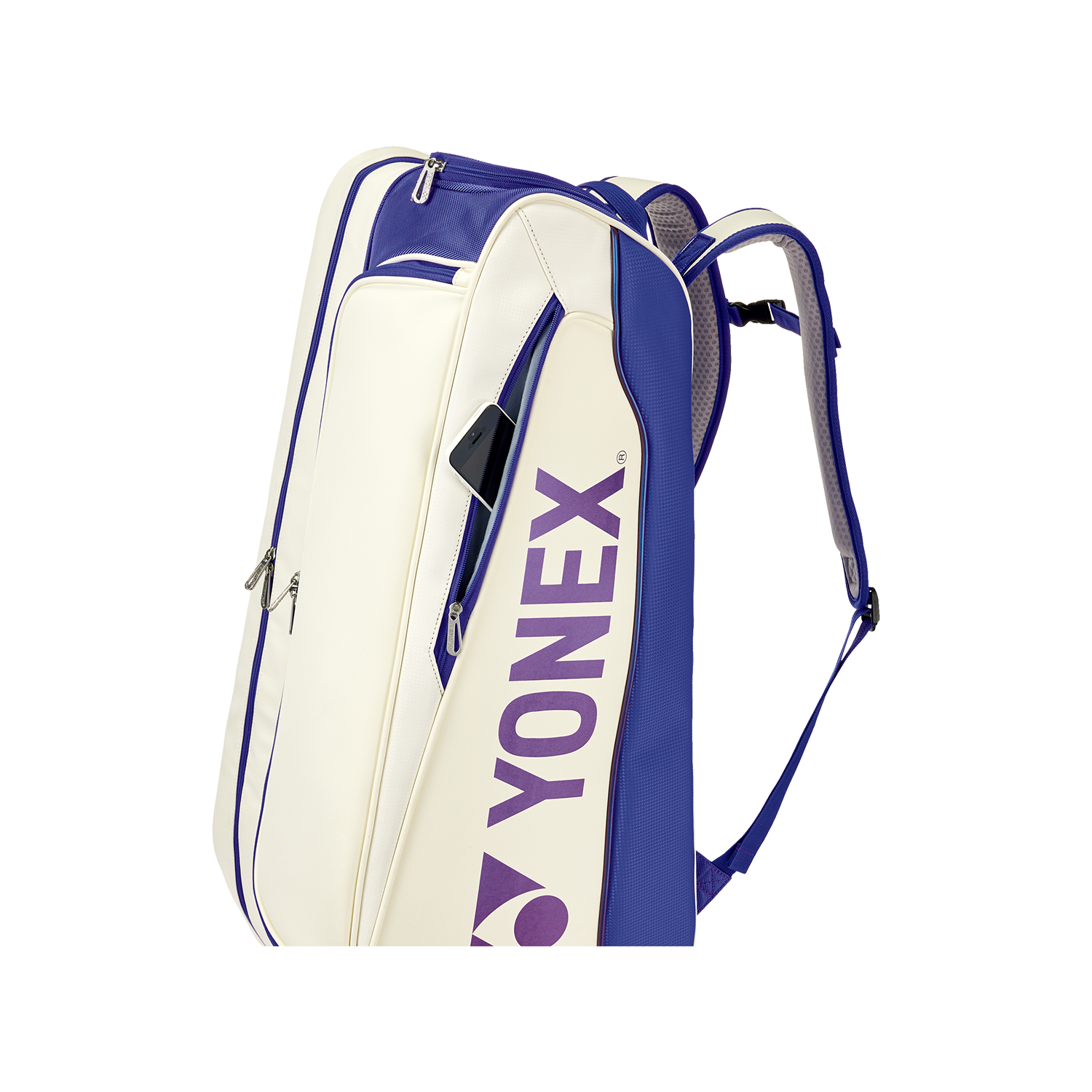 Yonex Expert Badminton/ Tennis Racquet Bag (6pcs) BA02526EX White/ Deep Blue