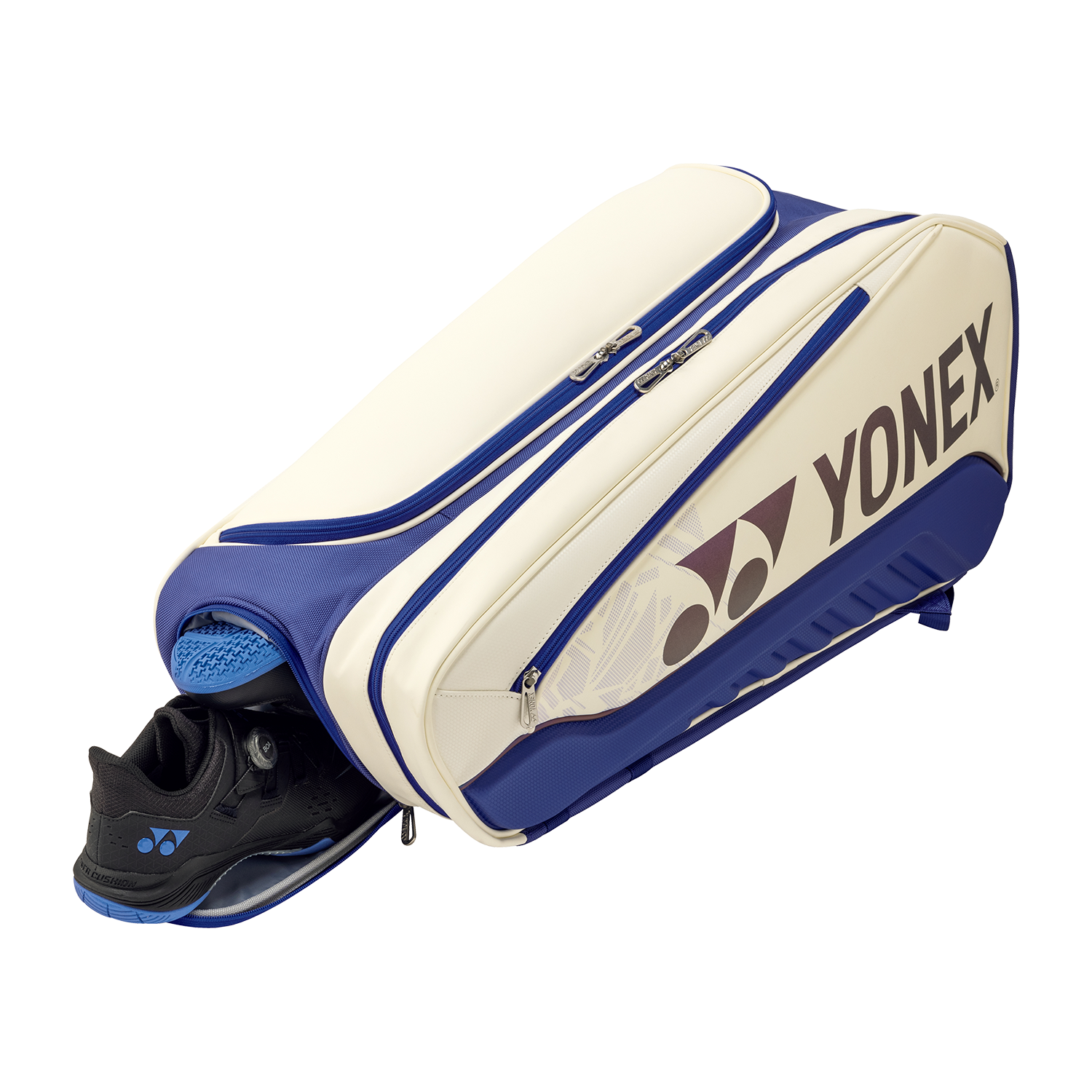 Yonex Expert Badminton/ Tennis Racquet Bag (6pcs) BA02526EX White/ Deep Blue