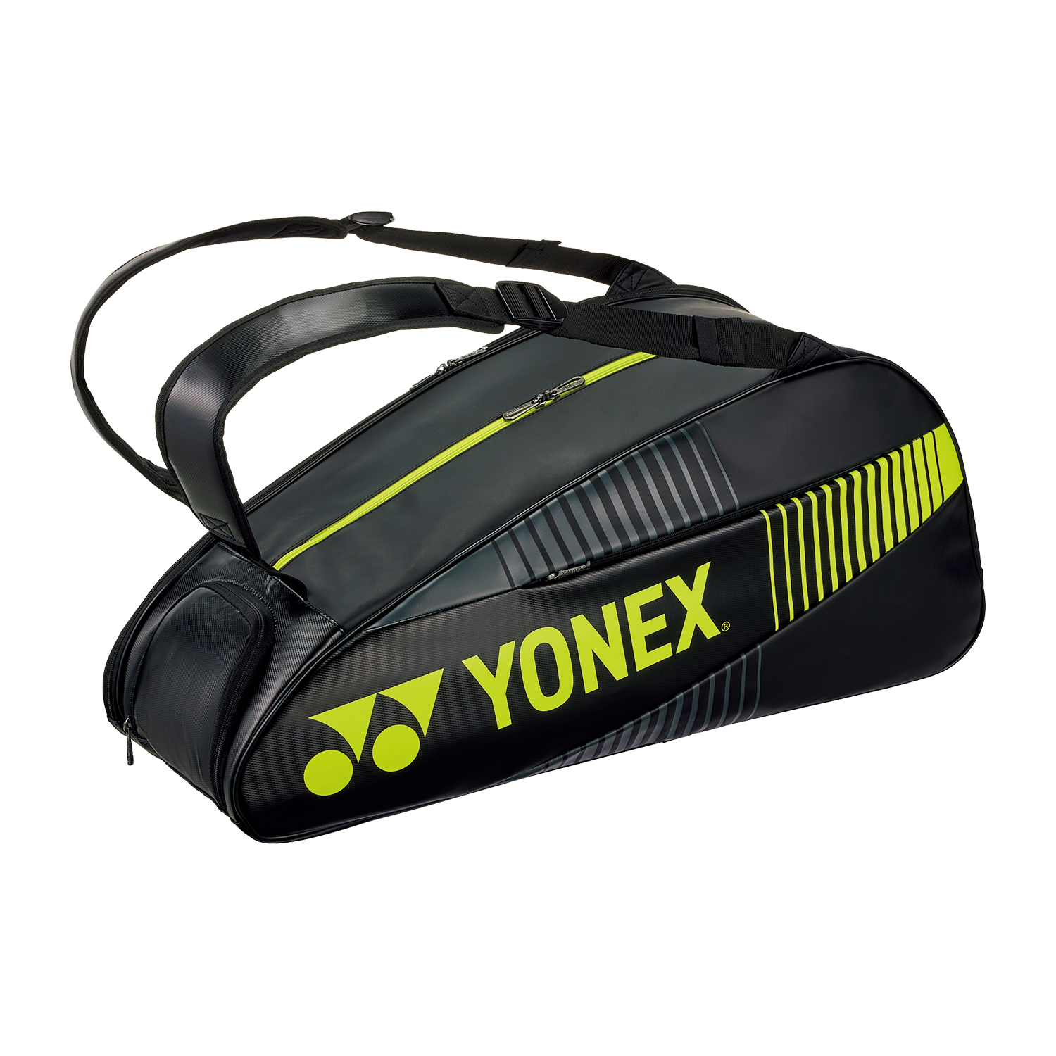 Yonex Active Badminton/ Tennis Racquet Bag (6pcs) BA82426EX Black/ Lime Green