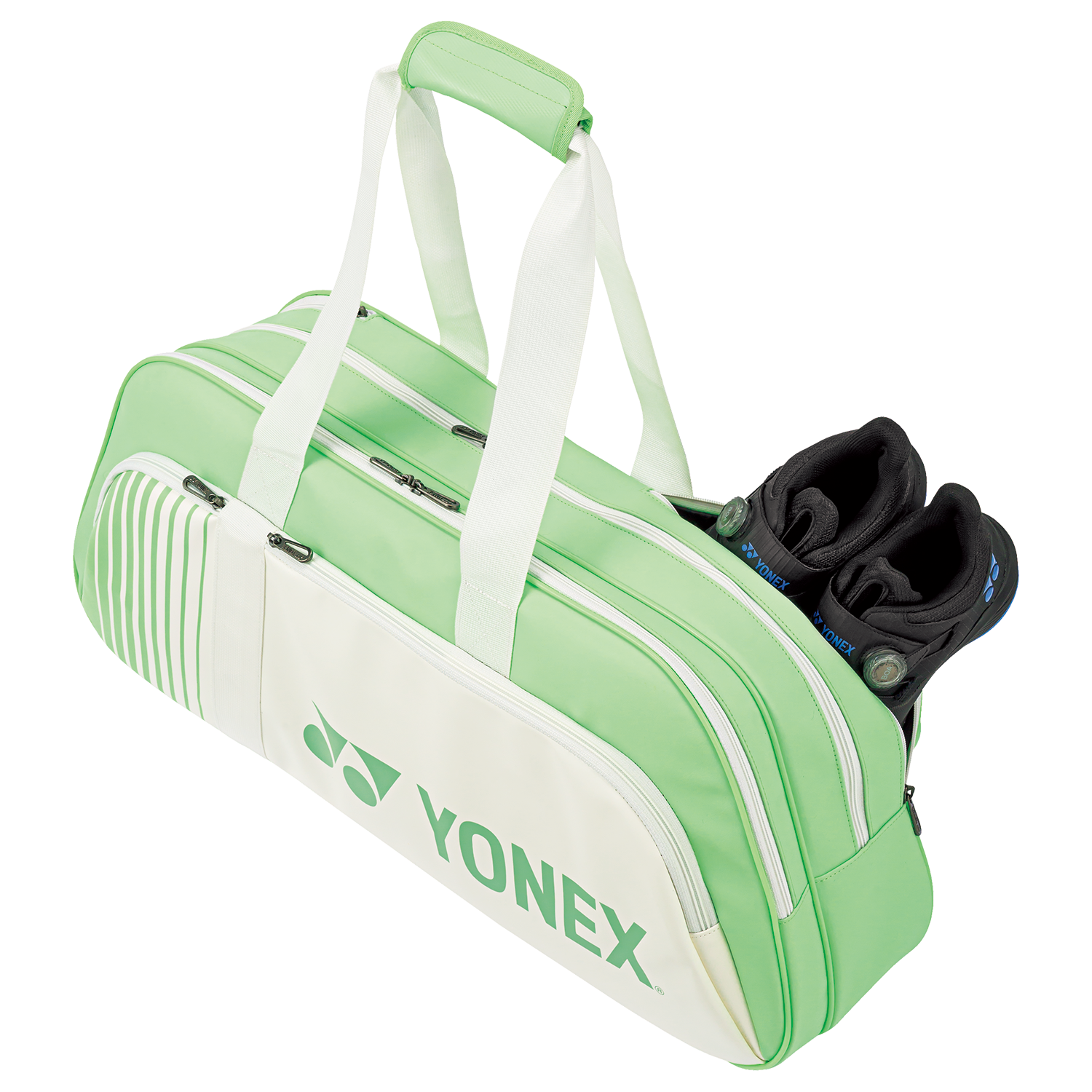 Yonex Active Badminton/ Tennis Tournament Bag (6pcs) BA82431WEX White/ Green