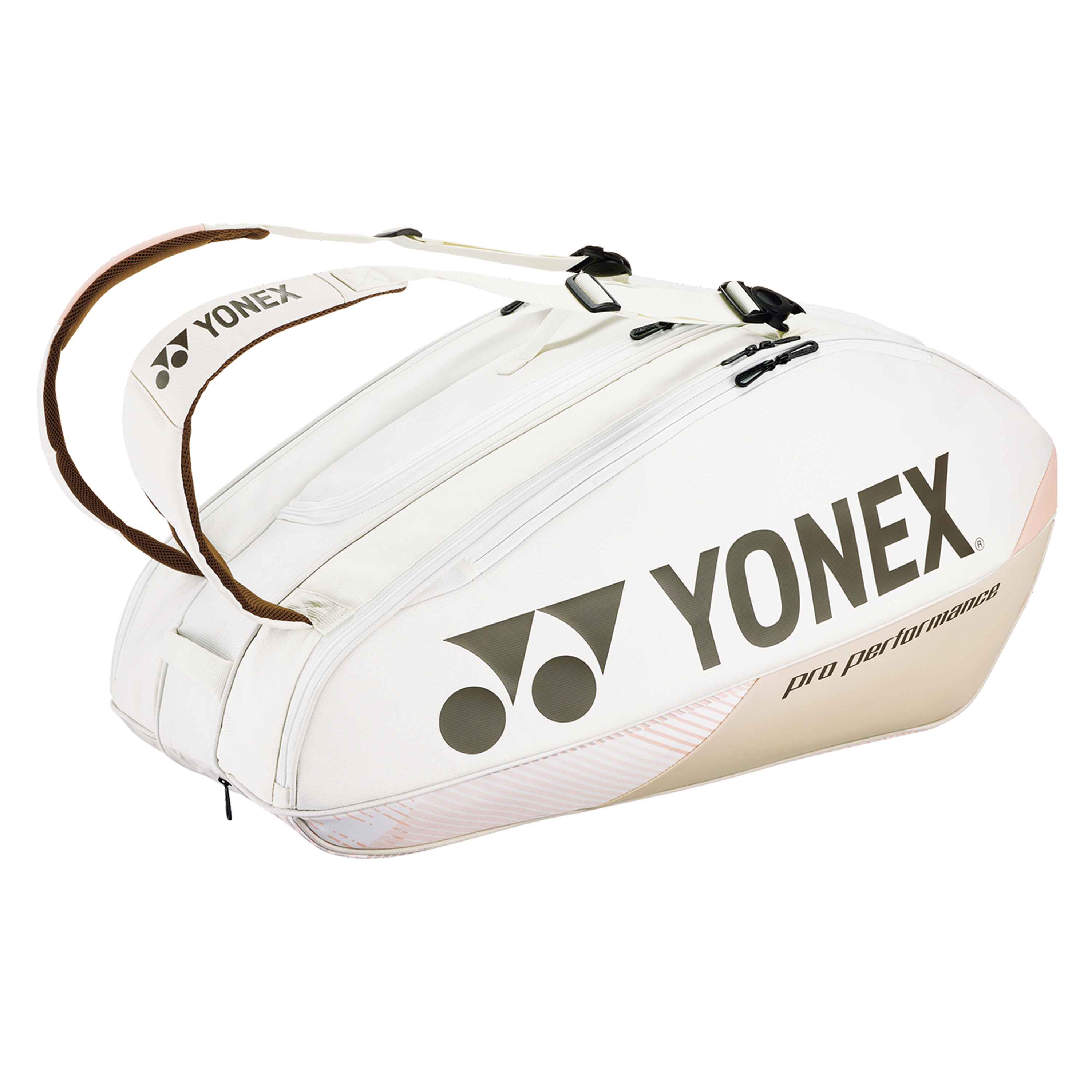 Yonex Pro Racquet Badminton/ Tennis Sports Bag (9pcs) BA92429EX Sand Beige