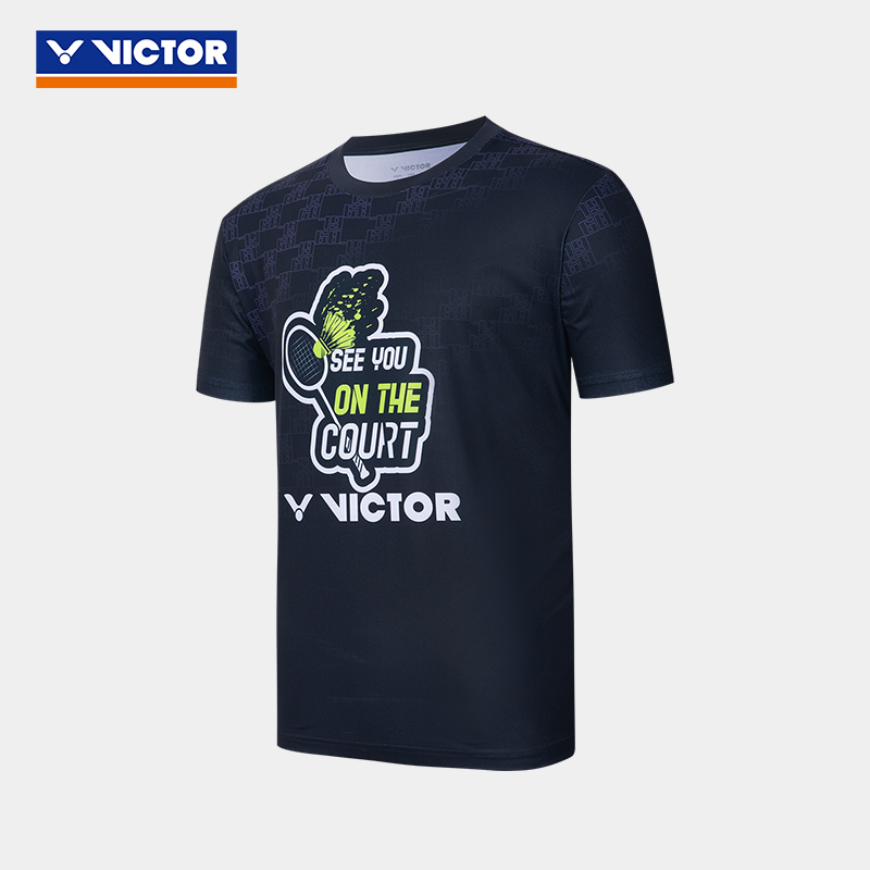 Victor Badminton Sports Shirt T-45016 C Black UNISEX