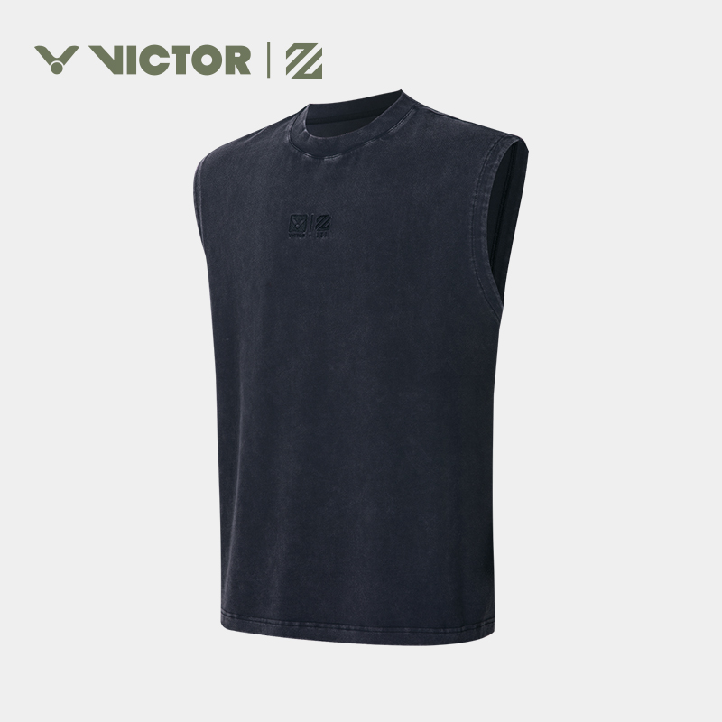 Victor X LZJ Fashion Sleeveless Top T-4504LZJ C Black MEN'S