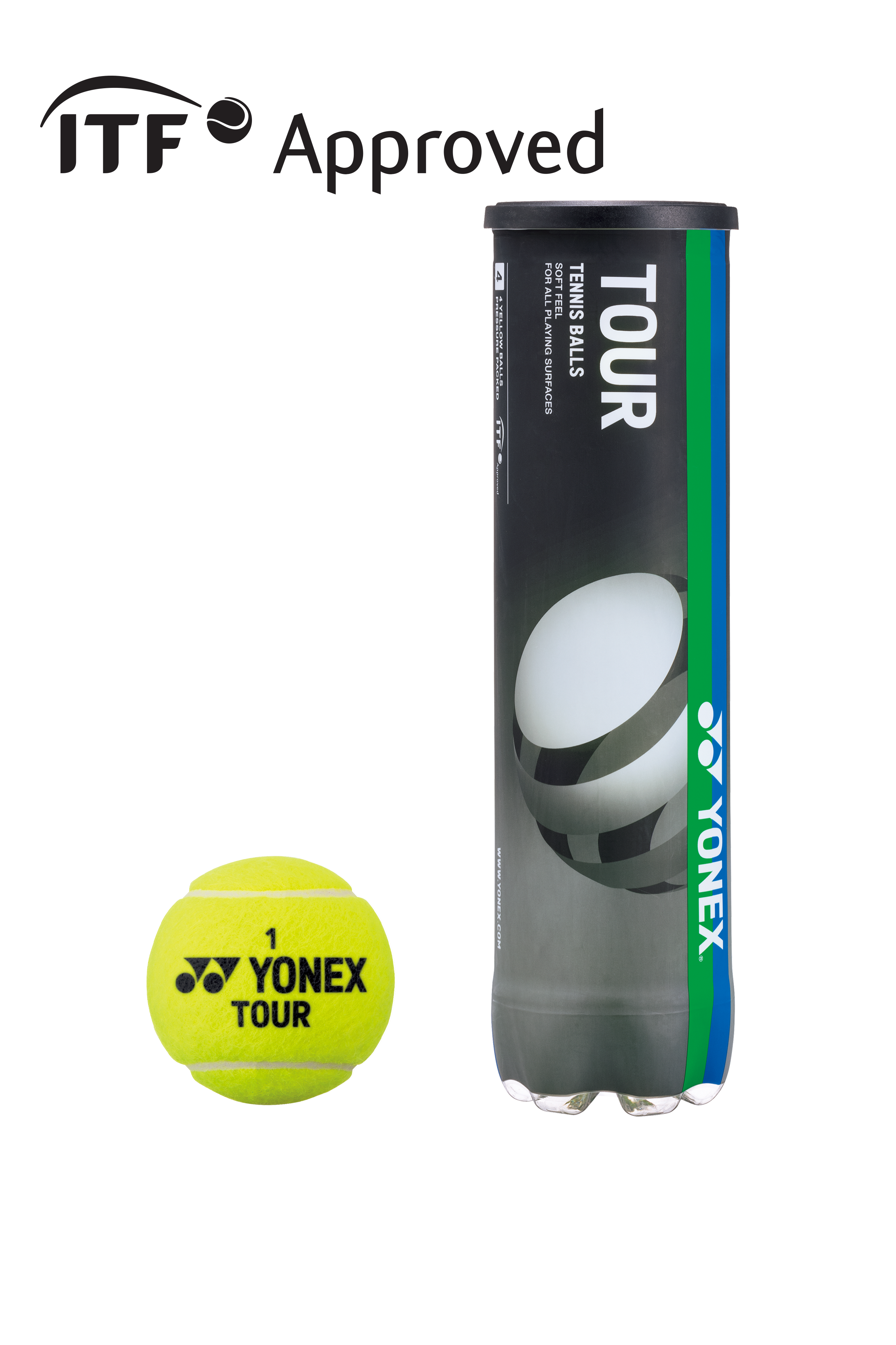 Yonex TB-TR4NEX TOUR (for tournament/practice) Tennis Balls