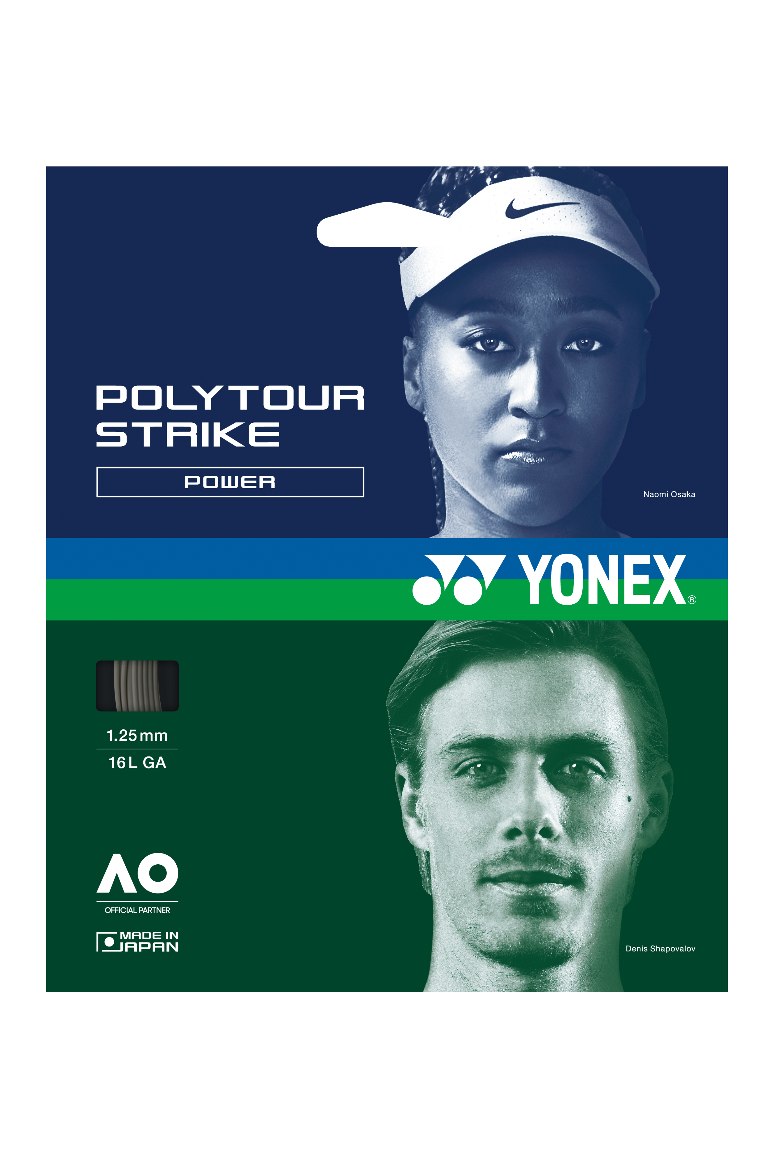 Yonex Polytour Strike 1.25 Tennis String Single Pack