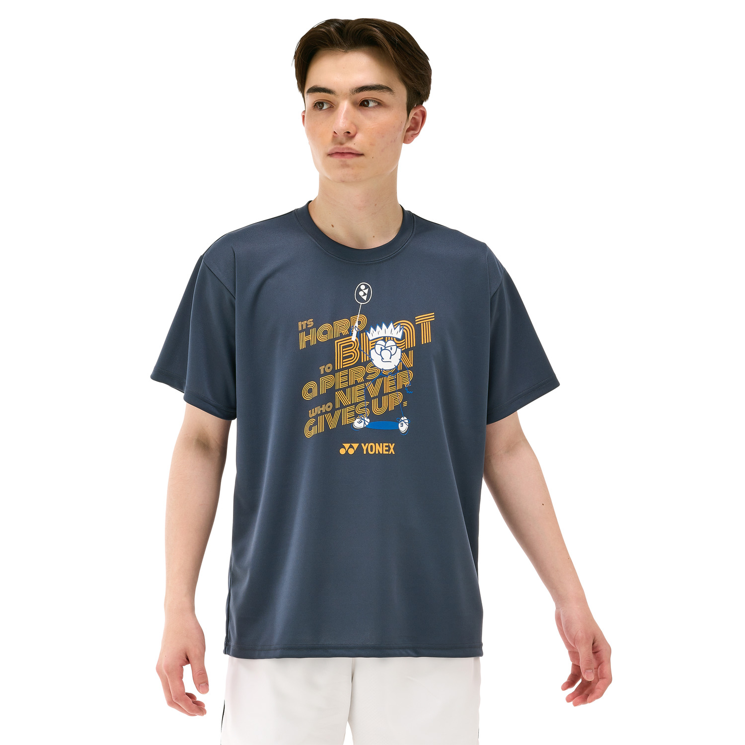 Yonex Badminton/ Tennis Sports Shirt 16726Y Charcoal (Made in Japan) MEN'S